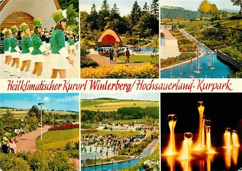 AK / Ansichtskarte Winterberg Hochsauerland Kurpark Konzertplatz Brunnen Kat. Winterberg