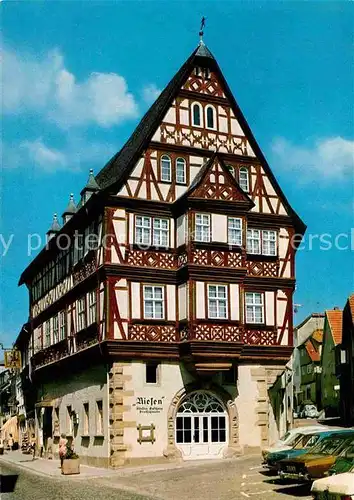 AK / Ansichtskarte Miltenberg Main Hotel Riesen Fachwerk Kat. Miltenberg