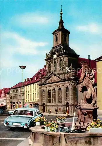 AK / Ansichtskarte Bayreuth Spitalkirche mit Neptunbrunnen Kat. Bayreuth