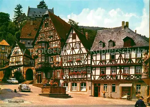 AK / Ansichtskarte Miltenberg Main Schnatterloch Historischer Marktplatz 15. Jhdt. Fachwerkhaeuser Kat. Miltenberg