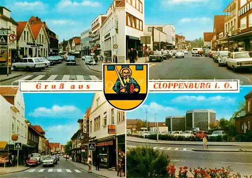 AK / Ansichtskarte Cloppenburg Strassenpartien Innenstadt Wappen Kat. Cloppenburg