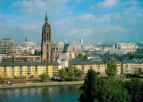 AK / Ansichtskarte Frankfurt Main Stadtpanorama mit Dom Kirche Kat. Frankfurt am Main
