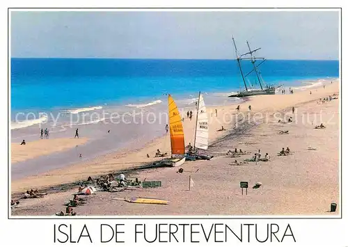 AK / Ansichtskarte Jandia Strand Wassersport Altes Segelschiff Kat. Fuerteventura Kanarische Inseln