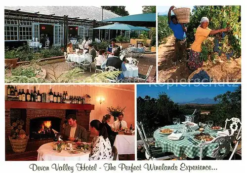 AK / Ansichtskarte Stellenbosch Devon Valley Hotel Restaurant Terrasse Weinlese Kat. Stellenbosch