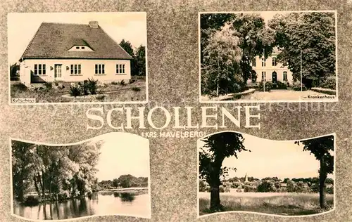 AK / Ansichtskarte Schollene Krankenhaus Kulturhaus  Kat. Schollene