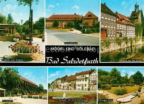 AK / Ansichtskarte Bad Salzdetfurth Kirche Kurpark Minigolf Platz Kat. Bad Salzdetfurth