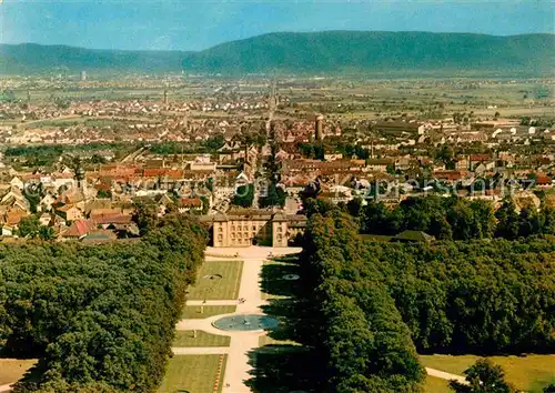 AK / Ansichtskarte Schwetzingen Schlossagarten Fliegeraufnahme Kat. Schwetzingen