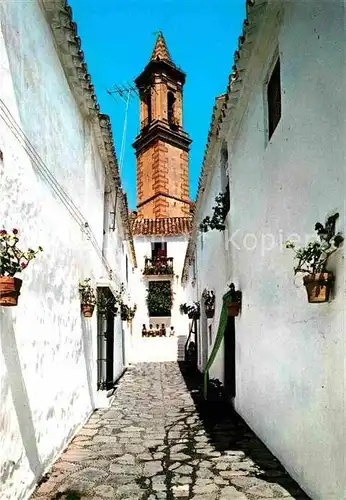 AK / Ansichtskarte Estepona Calle Murillo Torre Iglesia Parroquial  Kat. Costa del Sol Malaga