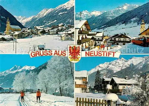AK / Ansichtskarte Neustift Stubaital Tirol Ski Kirche Kat. Neustift im Stubaital