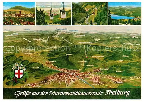 AK / Ansichtskarte Freiburg Breisgau Schauinslandbahn Titisee Feldberg  Kat. Freiburg im Breisgau