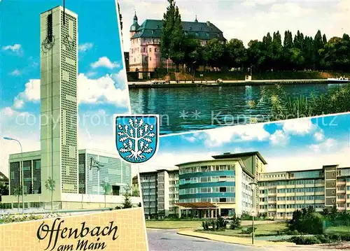 AK / Ansichtskarte Offenbach Main Markus Kirche Schloss Ketteler Krankenhaus Kat. Offenbach am Main