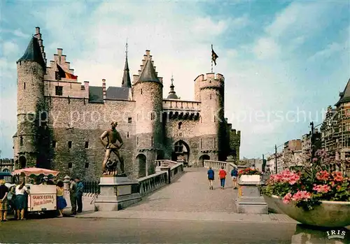 AK / Ansichtskarte Antwerpen Anvers Het Steen legendarisch beeld Lange Wapper  Kat. 