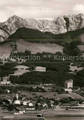 AK / Ansichtskarte Sonthofen Oberallgaeu mit Rotspitze und Daumengruppe Kat. Sonthofen