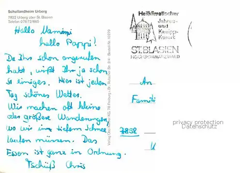 AK / Ansichtskarte Urberg Schullandheim Urberg Weiher Waldschwimmbad Turm Kat. Dachsberg