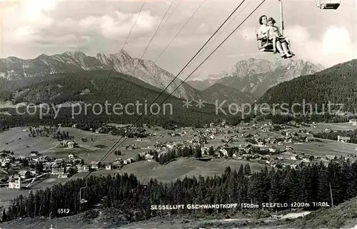 AK / Ansichtskarte Sessellift Gschwandtkopf Seefeld  Kat. Bahnen