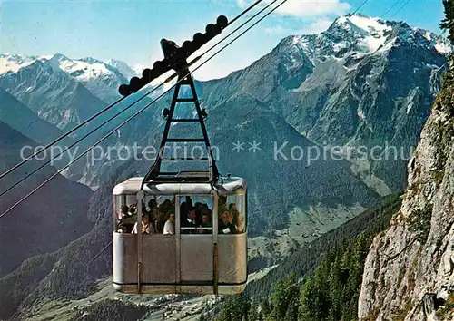 AK / Ansichtskarte Seilbahn Penken Gruenberg Mayrhofen Zillertal Tirol  Kat. Bahnen