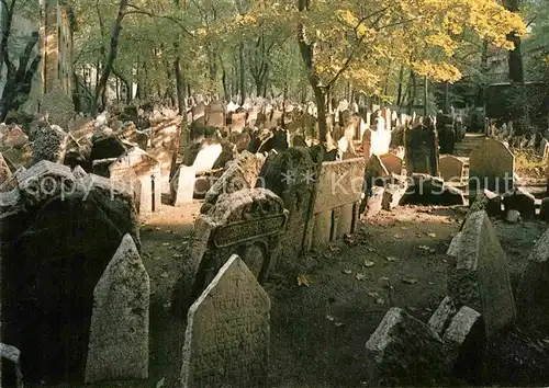 AK / Ansichtskarte Friedhof Juedisches Friedhof Prag  Kat. Tod
