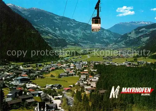 AK / Ansichtskarte Seilbahn Ahorn Mayrhofen Zillertal Schwendau Hippach Ramsau  Kat. Bahnen