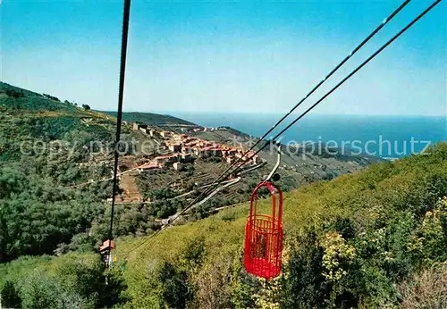 AK / Ansichtskarte Seilbahn Isola d Elba Poggio Cabinovia Monte Capanne  Kat. Bahnen