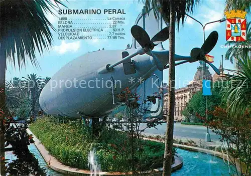 AK / Ansichtskarte U Boote Unterseeboot Cartagena Submarino Peral 