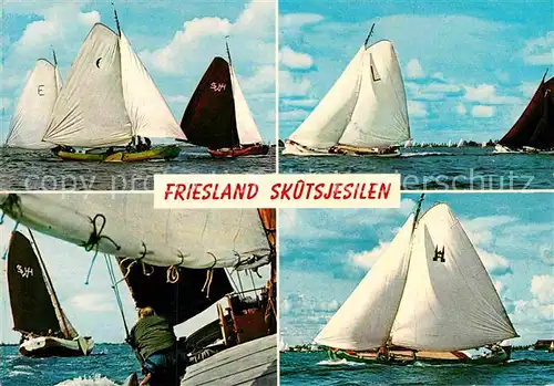 AK / Ansichtskarte Segelboote Friesland Skutsjesilen  Kat. Schiffe