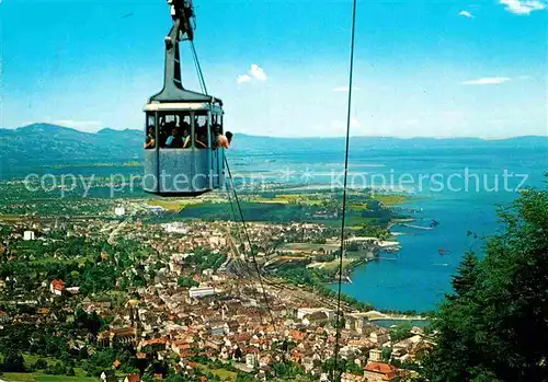 AK / Ansichtskarte Seilbahn Pfaenderbahn Bregenz Bodensee  Kat. Bahnen