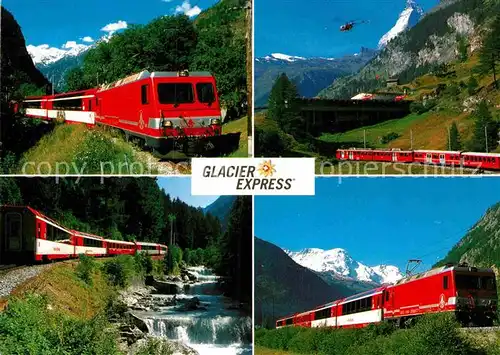 AK / Ansichtskarte Eisenbahn Glacier Express Brig Zermatt Kat. Eisenbahn