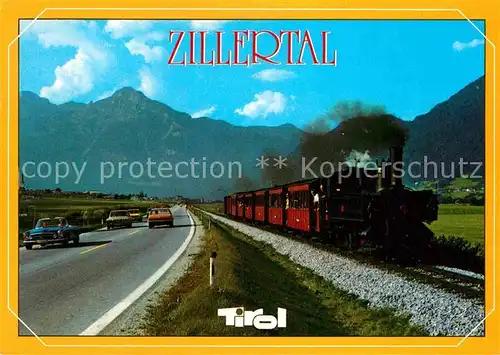 AK / Ansichtskarte Lokomotive Zillertal Tirol  Kat. Eisenbahn