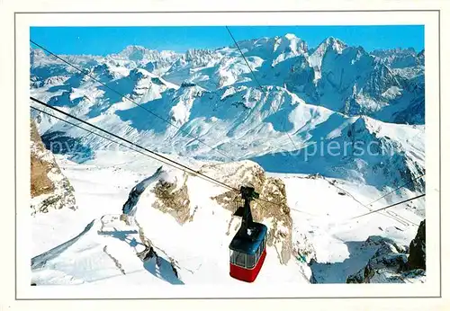 AK / Ansichtskarte Seilbahn Dolomiti Funivia Sass Pordoi  Kat. Bahnen