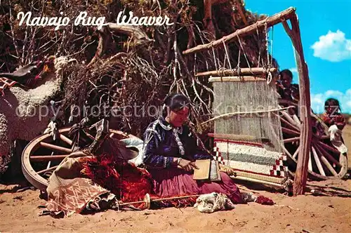 AK / Ansichtskarte Indianer Native American Navajo Rug Weaver  Kat. Regionales