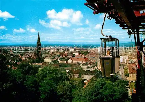 AK / Ansichtskarte Seilbahn Schlossberg Freiburg im Breisgau Kat. Bahnen