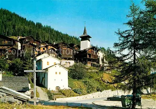 AK / Ansichtskarte Grimentz Ortsansicht mit Kirche Kat. Grimentz