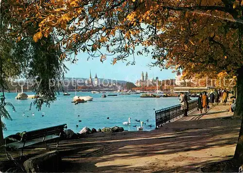 AK / Ansichtskarte Zuerich ZH Utoquai Uferpromenade am Zuerichsee