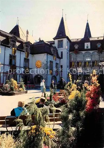 AK / Ansichtskarte Sierre VS Place de Hotel de Ville  Kat. Sierre Siders