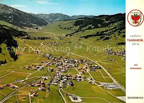 AK / Ansichtskarte Tannheim Tirol Fliegeraufnahme mit Hallenbad Kat. Tannheim