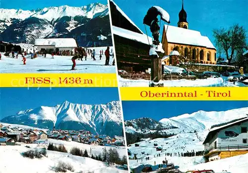 AK / Ansichtskarte Fiss Tirol Skigebiet Kirche  Kat. Fiss