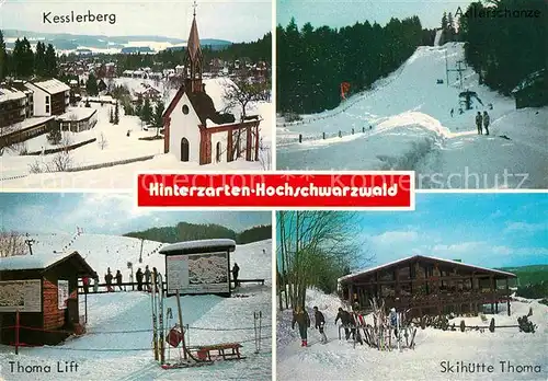 AK / Ansichtskarte Hinterzarten Kesslerberg Thoma Lift Skihuette Thoma Kat. Hinterzarten