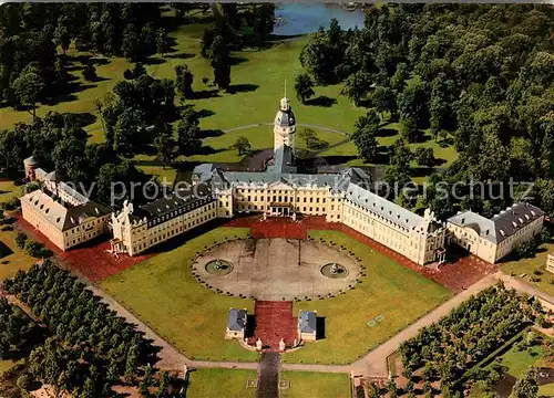 AK / Ansichtskarte Karlsruhe Baden Fliegeraufnahme Schloss