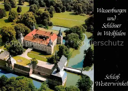 AK / Ansichtskarte Ascheberg Herbern Fliegeraufnahme Schloss Westerwinkel Kat. Ascheberg