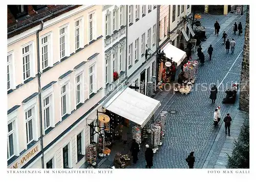 AK / Ansichtskarte Berlin Strassenzug im Nikolaiviertel Postkarte aus Harenberg Kalender Kat. Berlin