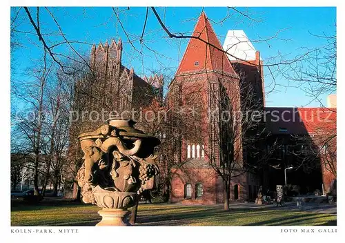 AK / Ansichtskarte Berlin Koelln Park Kirche Postkarte aus Harenberg Kalender Kat. Berlin