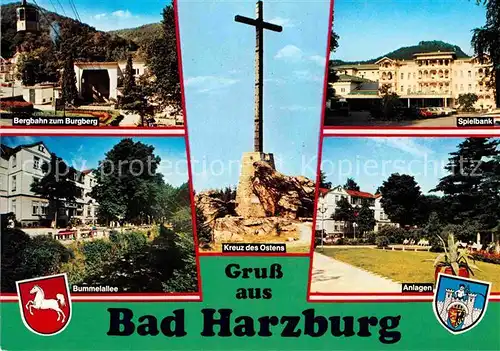 AK / Ansichtskarte Bad Harzburg Kreuz des Ostens Luftseilbahn Bummelallee Kat. Bad Harzburg