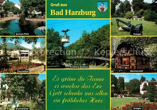 AK / Ansichtskarte Bad Harzburg Seilbahn Maerchenwald Berliner Platz  Kat. Bad Harzburg