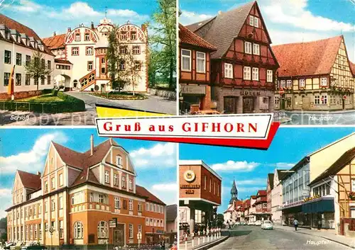 AK / Ansichtskarte Gifhorn Hauptstrasse Schloss  Kat. Gifhorn