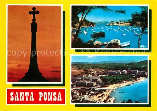 AK / Ansichtskarte Santa Ponsa Mallorca Islas Baleares Panorama Strand Kat. Calvia