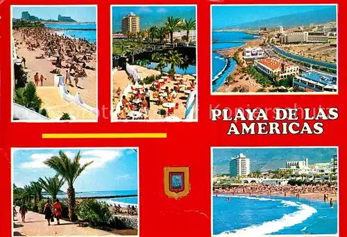 AK / Ansichtskarte Playa de las Americas Strandpartien Promenade Kat. Arona Tenerife Islas Canarias