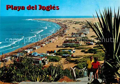 AK / Ansichtskarte Playa del Ingles Gran Canaria Strand Panorama Kat. San Bartolome de Tirajana