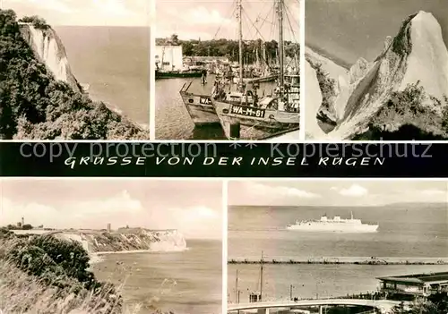 AK / Ansichtskarte Insel Ruegen Stubbenkammer Sassnitz Kap Arkona Faehrschiff Kat. Bergen