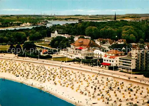 AK / Ansichtskarte Travemuende Ostseebad Fliegeraufnahme Kat. Luebeck