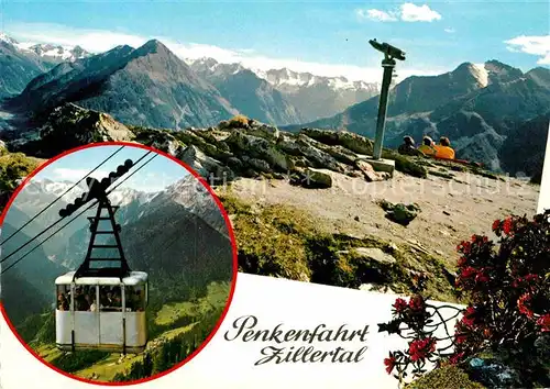 AK / Ansichtskarte Seilbahn Penken Hauptkamm Zillertal  Kat. Bahnen